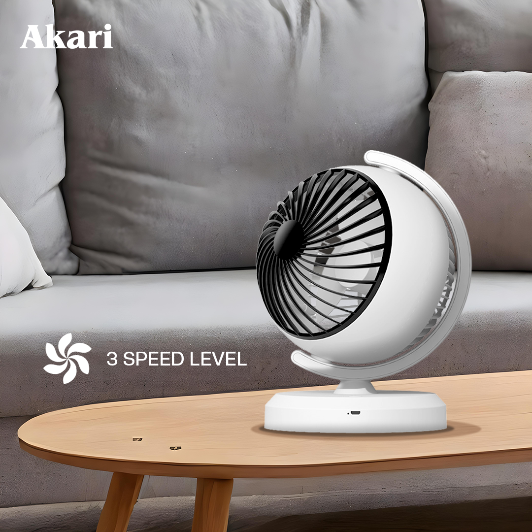 Akari Rechargeable Globe Fan (ARF-888) - Image 3