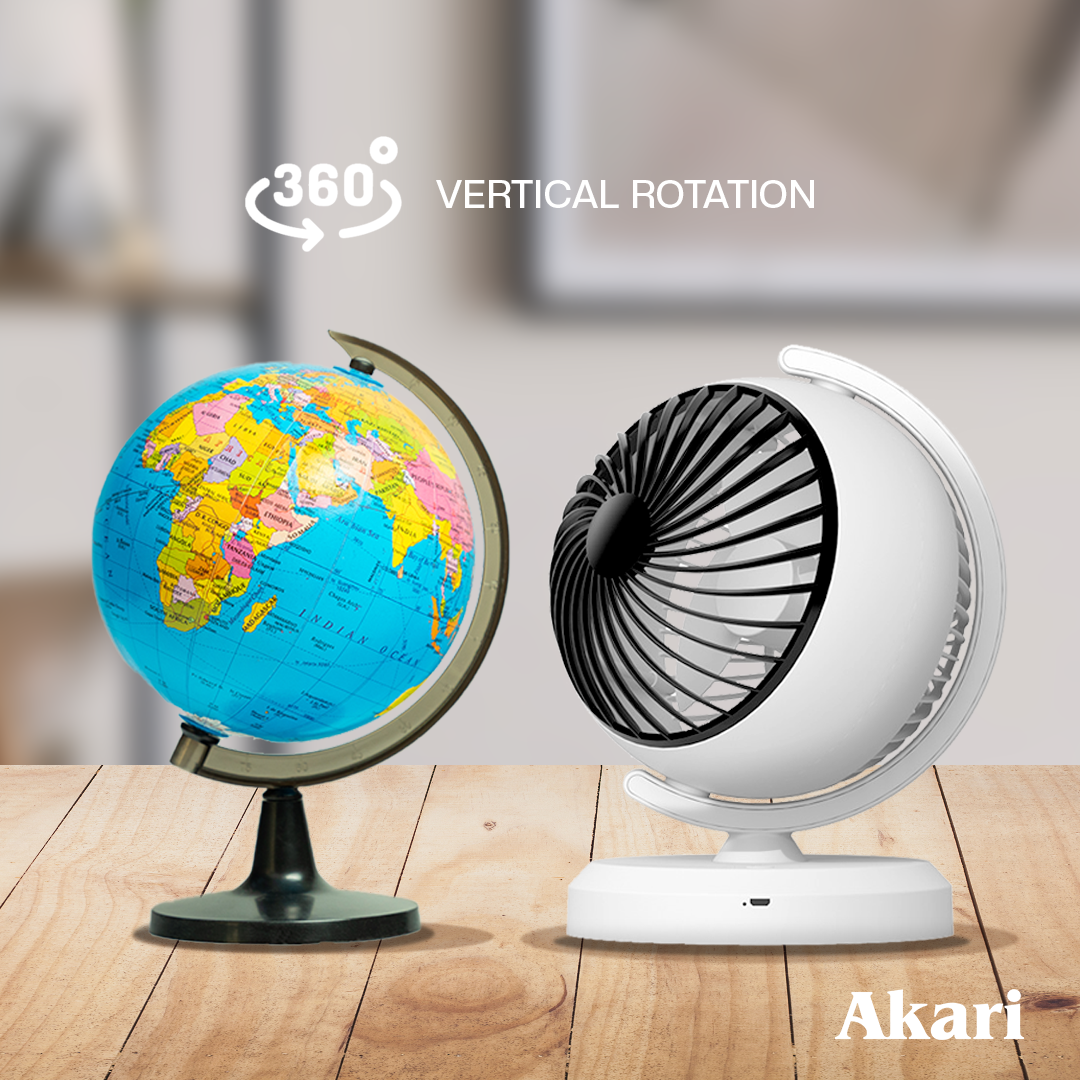 Akari Rechargeable Globe Fan (ARF-888) - Image 4